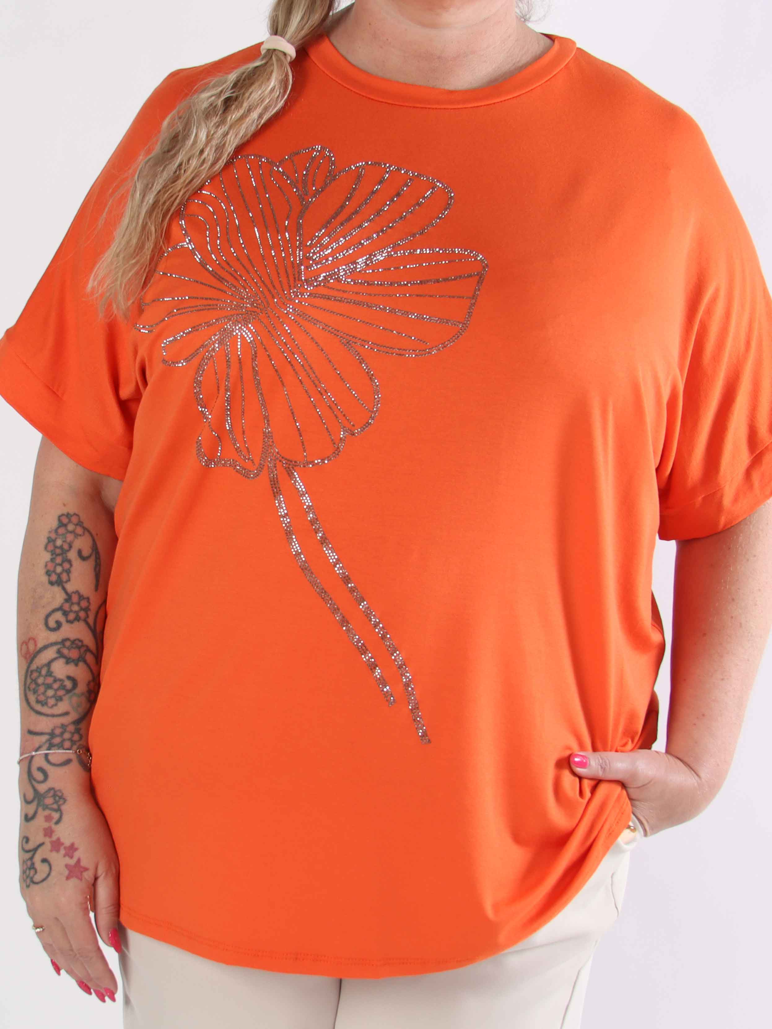 Reece - Blød plus size t-shirt i viskose med similisten